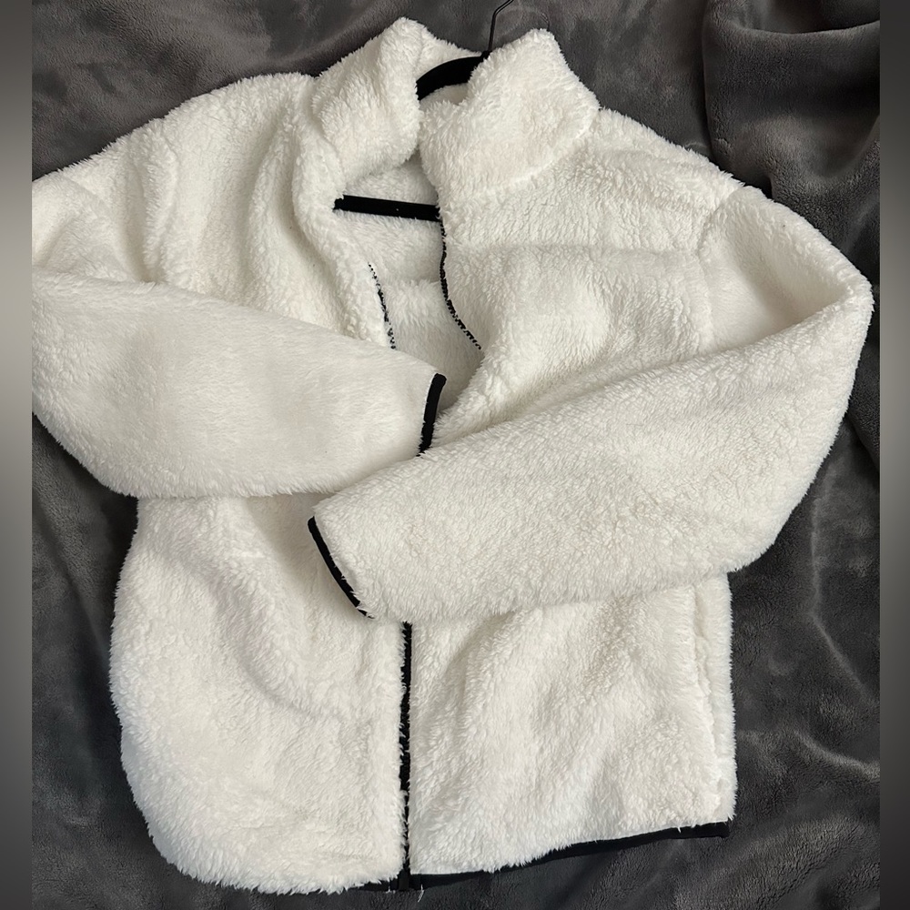 Victoria’s Secret PINK white Sherpa jacket